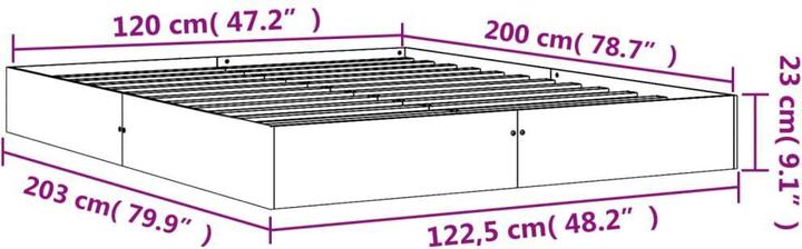Image du produit vidaXL Bettrahmen (120 x 200 cm)