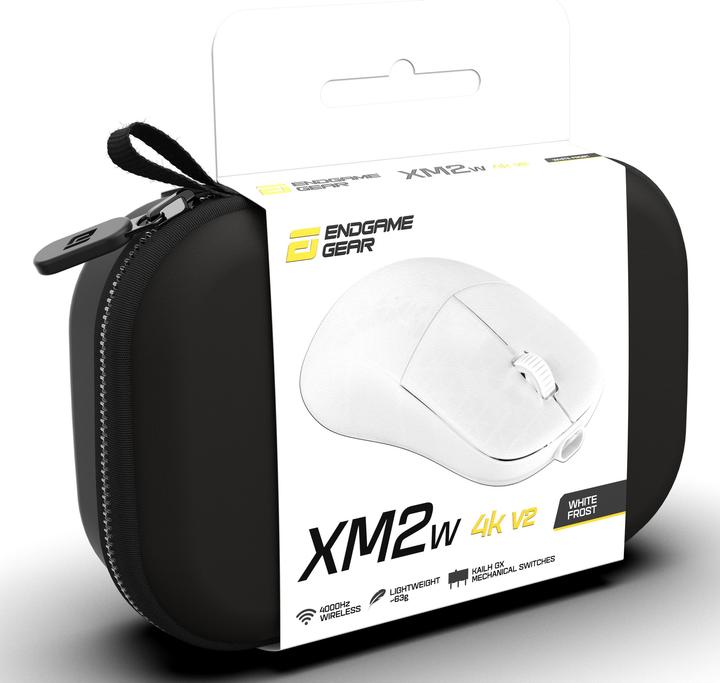 Actual product image Endgame Gear XM2w 4k (v2) - Wireless Gaming Mouse - White Frost (Cable, Wireless)