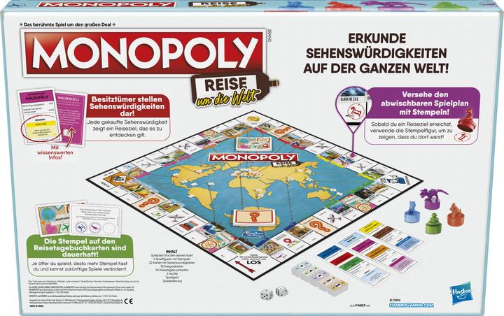 Produktbild Monopoly Reise um die Welt (Deutsch)