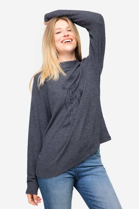 Produktbild Laurasøn Sweatshirt, Vogel-Print, Stehkragen, Langarm, OEKO-TEX (M)