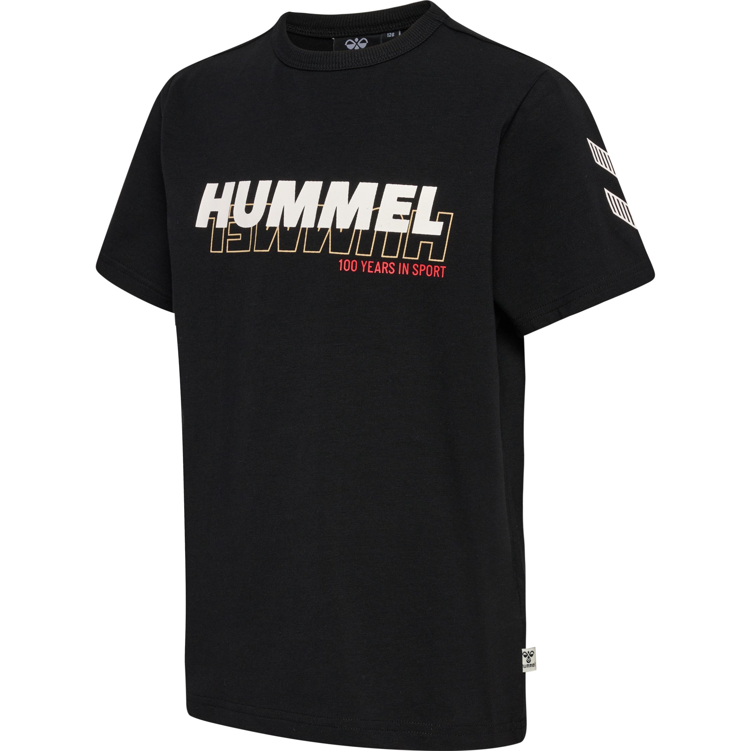 hummel, Jungen, Sportshirt, hmlSAMUEL T-SHIRT S/S (122), Schwarz, 122