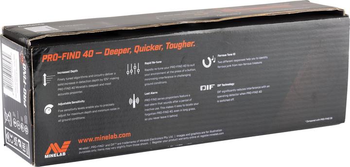 Produktbild Minelab - Wasserdichter Pinpointer Metalldetektor für Experten mit Ton-ID und Einstellbarer Empfindl