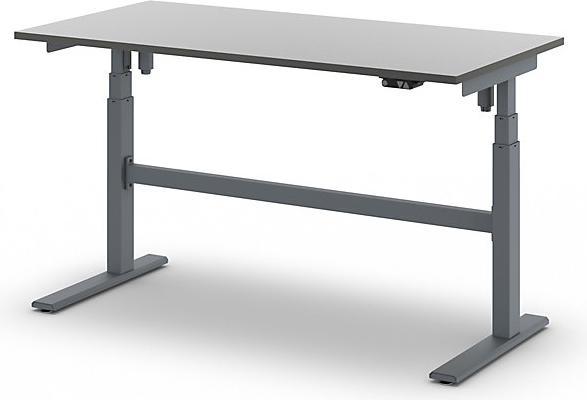 Actual product image eurokraft pro Work table, electrically height adjustable (160 cm, 80 cm)