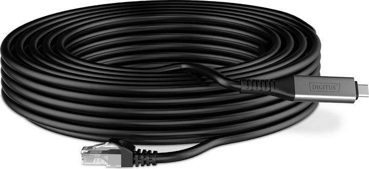 Image du produit Digitus Câble USB-C 3.2 Gen1 - RJ45 Ethernet, 1Gbit/s, 15m (S/FTP, CAT6a, 15 m)