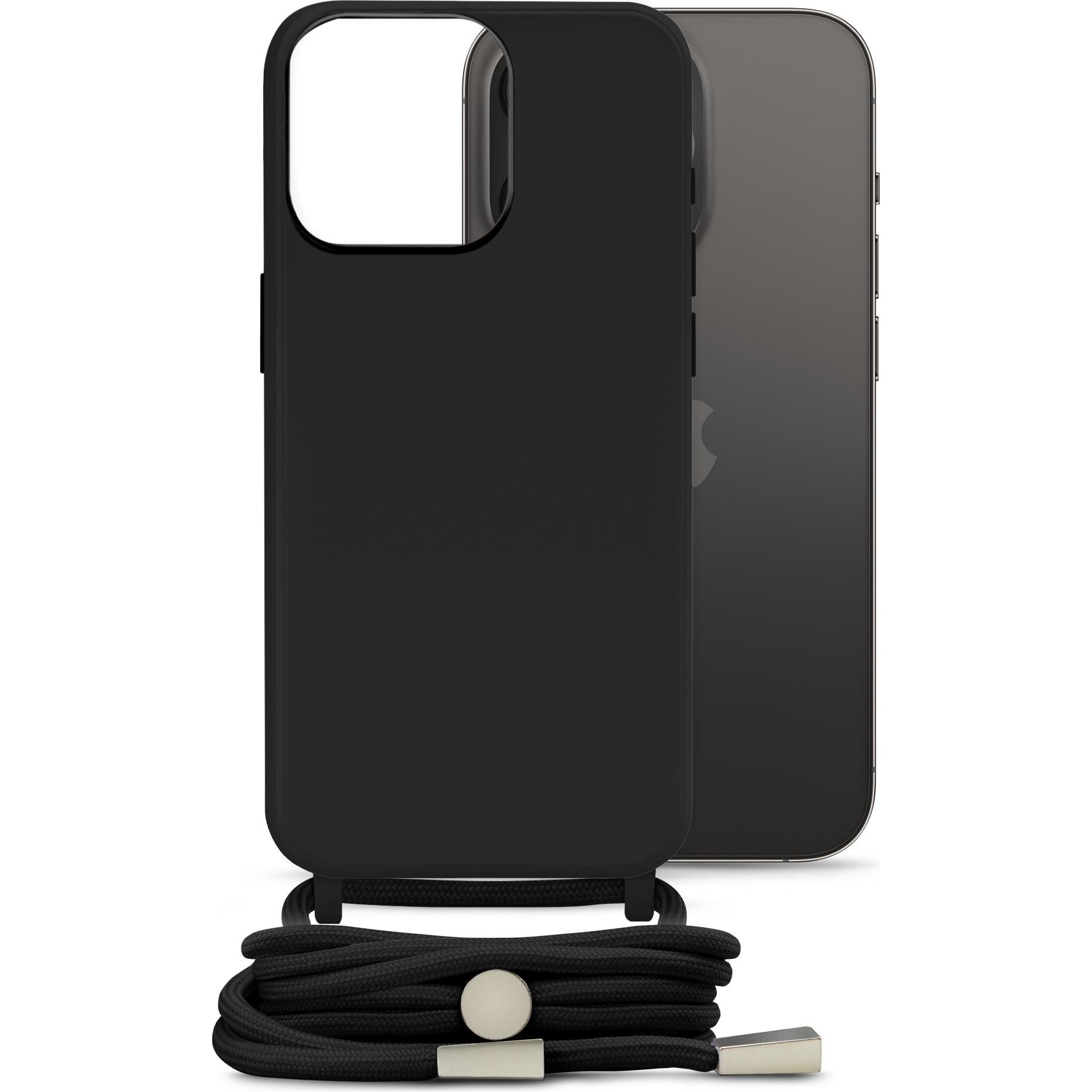 Mobilize Lanyard Gelly Case (Apple iPhone 14 Pro), Smartphone Hülle, Schwarz
