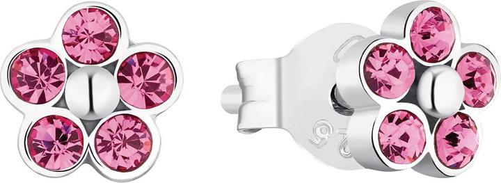 Produktbild Amor Ohrschmuck für Mädchen, 925 Sterling Silber, Kristallglas | Blume (Silber 925)