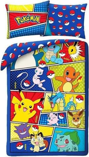 Procos Pokemon-Bettdecke 140×200 cm, 70×90 cm (140 x 200 cm)