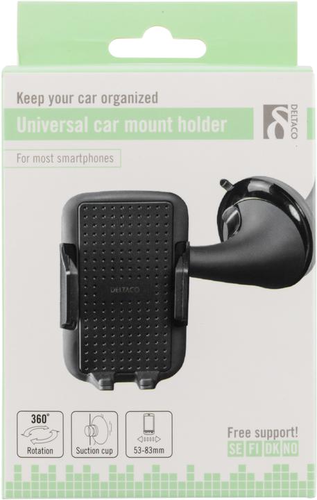 Actual product image Deltaco ARM-230, Mobile phone/Smartphone, Passive mount, Car, Black