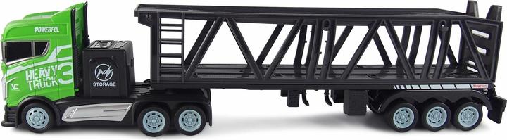 Immagine prodotto Amewi Camion semirimorchio con rimorchio per il trasporto di auto 1:16, RTR (RTR pronto all'uso)