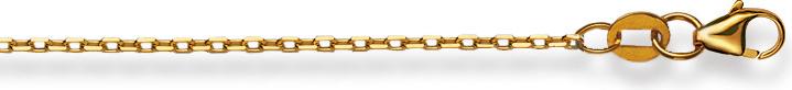 Produktbild Natsumi Schmuck Halskette Gelbgold 18K/750 Anker Geschliffen 1.3mm (750/18 K Gelbgold, 42 cm)