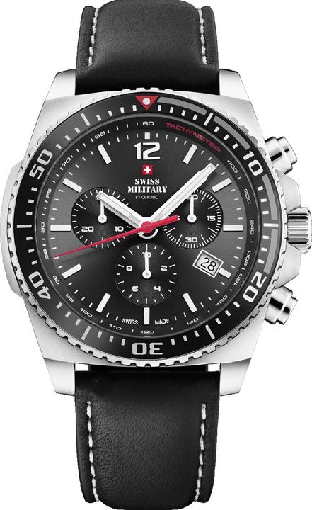 Produktbild Swiss Military SM34093.03 Sport Chronograph 45mm 10ATM (Chronograph, 45 mm)