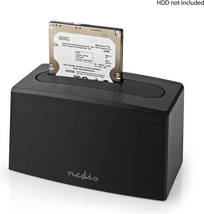 Actual product image Nedis Hard Drive Dock | USB 3.2 Gen1 | USB Type-A | 1 Hard Drive | 2.5 / 3.5 " | USB 3.2 (USB-A)