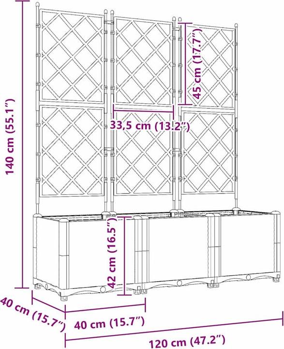 Produktbild vidaXL Outdoor-Pflanzgefäss