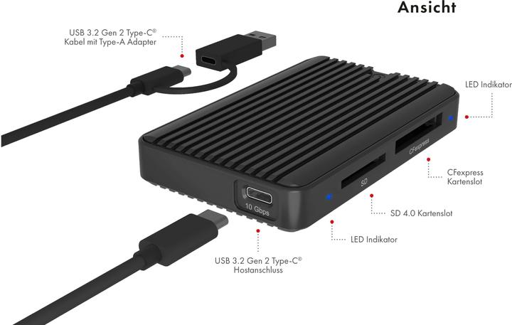 Actual product image Icy Box IB-CR504-C31 (USB 3.2 Gen 2)