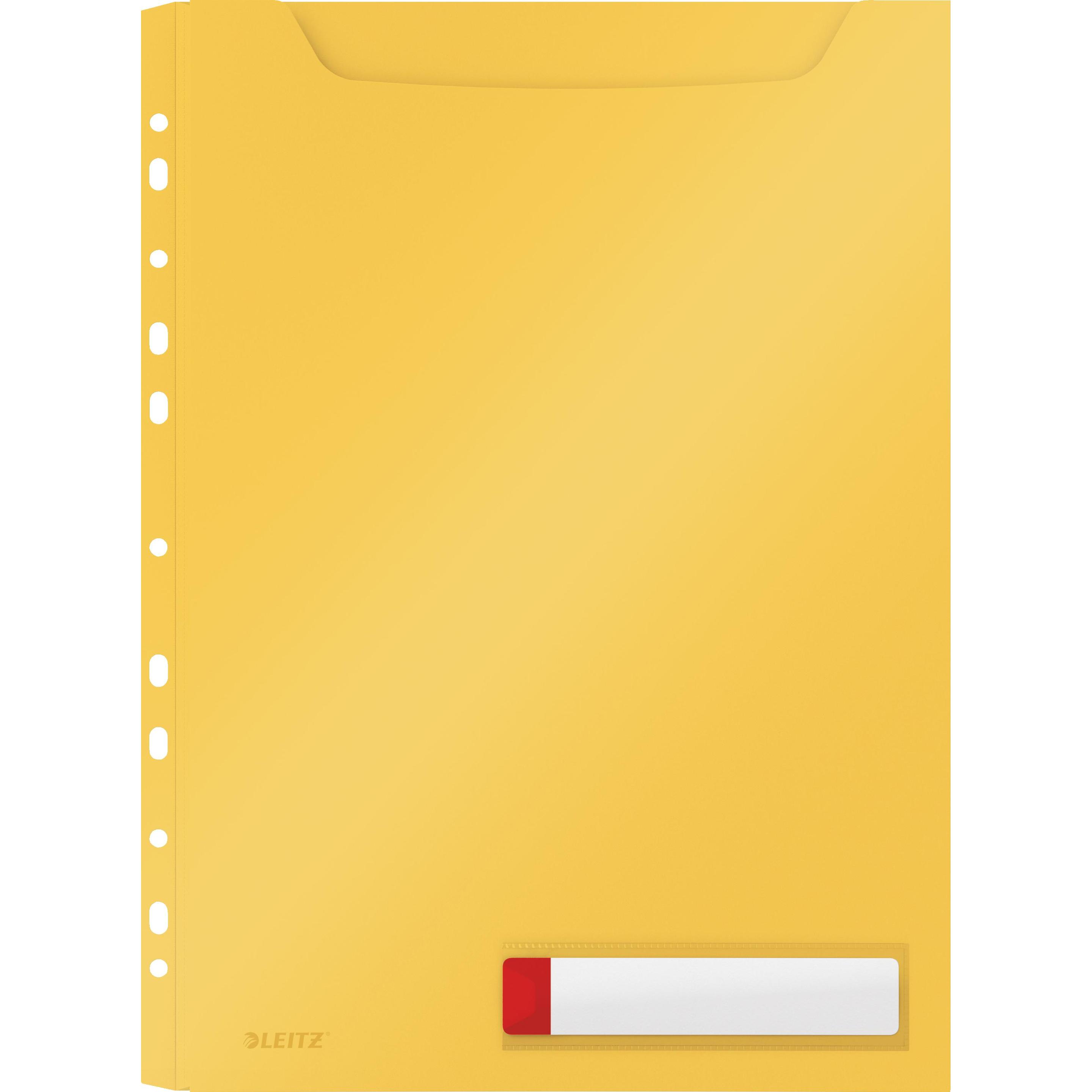 Leitz, Mappe, Einlagemappe Cosy Privacy Maxi Hülle Gelb (A4, 3 x)