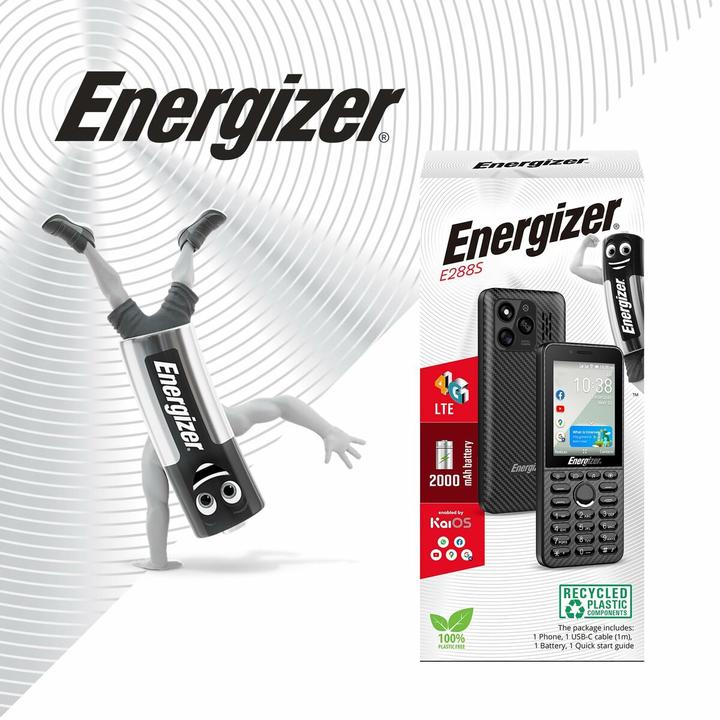 Actual product image Energizer Mobiltelefon für ältere Erwachsene E288S Quad Core 4 GB RAM Schwarz