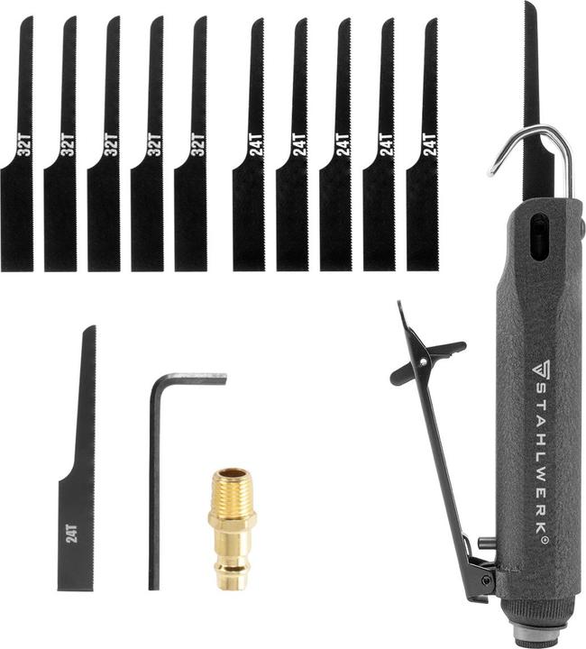 Produktbild Stahlwerk Druckluftstichsäge DBS-900 ST bis zu 9.000 Hübe/min, 12 Sägeblätter