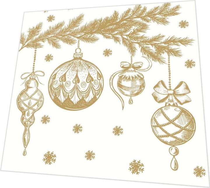 Image du produit Paper + Design Weihn.Zelltuchserviette 33x33cm (20 x, 33 x 33 cm)