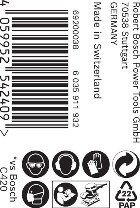 Produktbild Bosch Professional Zubehör EXPERT C470 Schleifpapierrolle zum Handschleifen, 93 mm, 5 m, G 40 (40)