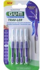 Actual product image Sunstar Gum GUM Travel Toothbrush 1512 Soft 4 Pack (Soft, 4 x)