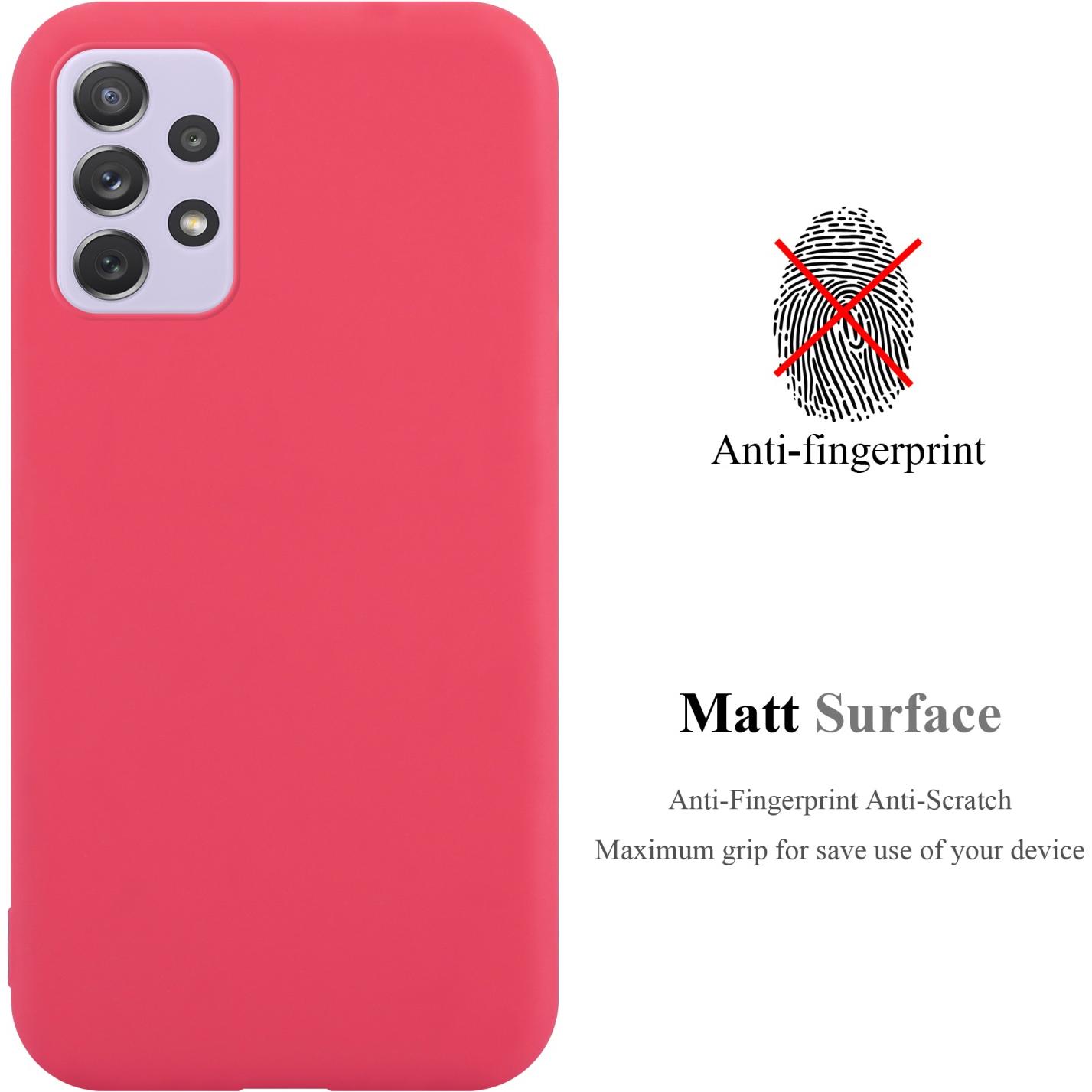 Thumbnail - Cadorabo TPU Candy Hülle für Samsung Galaxy A73 5G (Samsung Galaxy A73 5G), Smartphone Hülle, Rot
