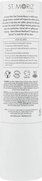 Produktbild St. Moriz St Moriz Luxe Hydra-Glow Clear Tanning Mousse - Medium 200ml (Selbstbräunungsschaum, 200 ml)