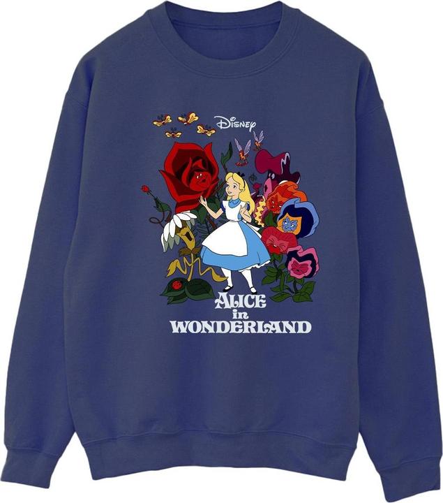 Image du produit Disney Sweatshirt Womens/Ladies Alice In Wonderland Flowers (L)