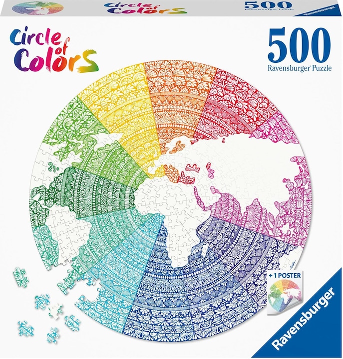 Immagine prodotto Ravensburger Cerchio di colori puzzle - Mandala, 500pcs. (500 pezzi)