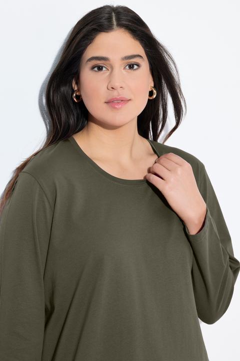 Produktbild Ulla Popken Shirt, Relaxed, Rundhalsausschnitt, Langarm (46, 48)