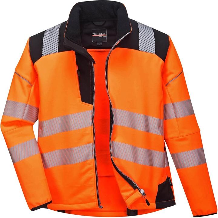 Produktbild Portwest Warnschutz- Softshelljacke orange S (S)