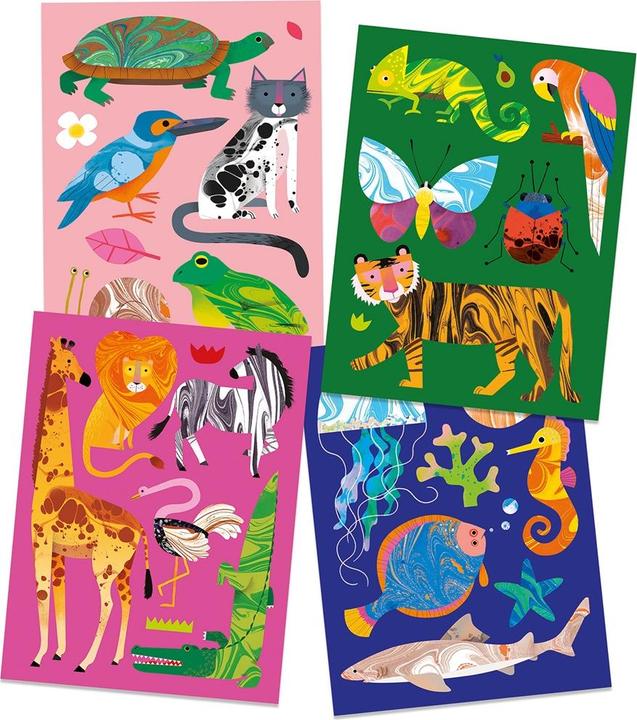 Actual product image Djeco Marmorpapier Bunt