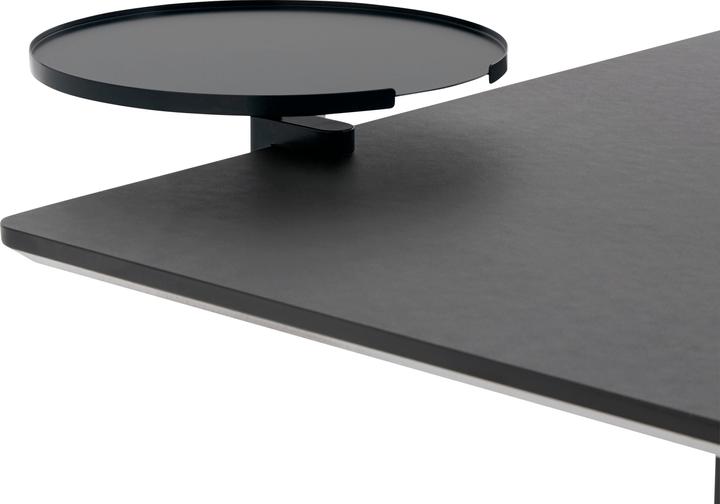 Produktbild Apto Round Table Ablageboard 28cm Durchmesser mit Tischklemme, schwarz