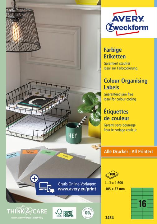 Actual product image Avery Farbige labels