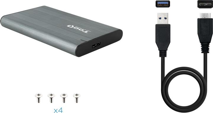 Productafbeelding Tooq Technology EXTERNE LADE 2,5" SATA USB3.1 GEN1 GRIS (2.5")