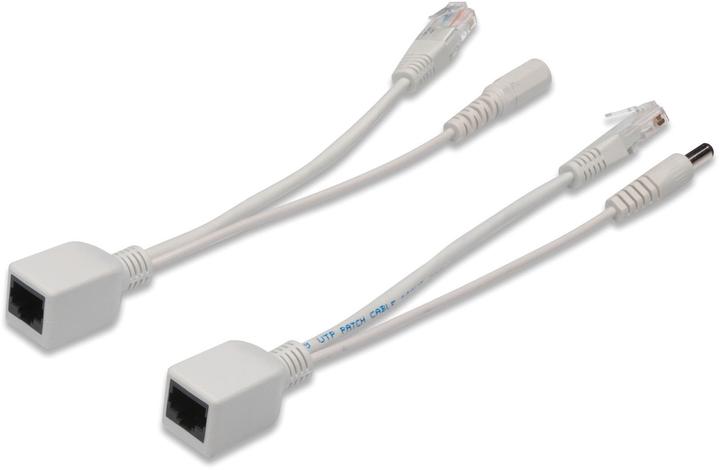 Digitus Câble PoE passif jusqu'à 5m 10/100Mbit Prise RJ45 Prise RJ45 Prise DC+prise 5,5mm (Séparateur PoE)