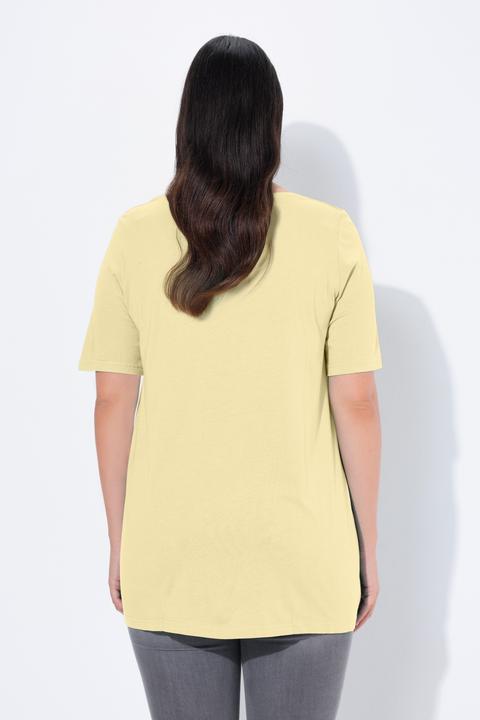Actual product image Ulla Popken Essential Front Pleat Tee (54)