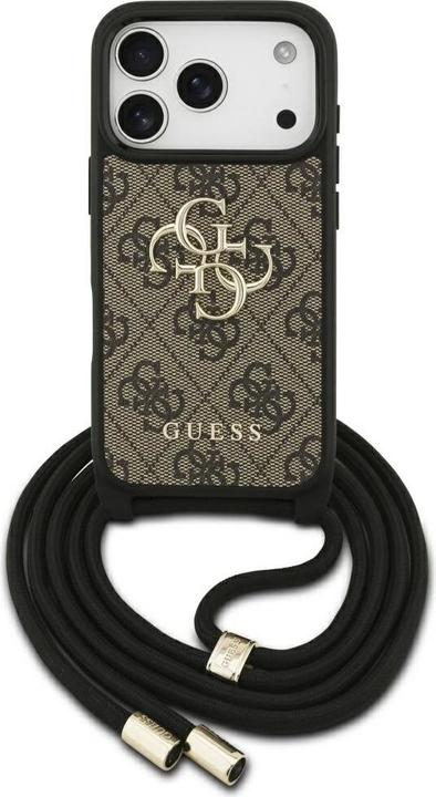 Produktbild Guess Etui 4G Big Logo Cord Stap Crossbody do iPhone 17 Pro brązowy
