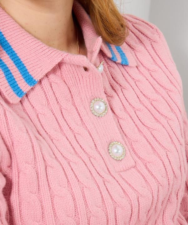 Image du produit Joe Browns Cable Knit Collared Jumper (50)