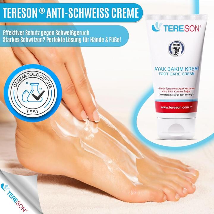 Tereson Fusscreme, Creme gegen Fussgeruch, Unisex, 50 ml (Fussdeodorant & -puder, 50 ml)