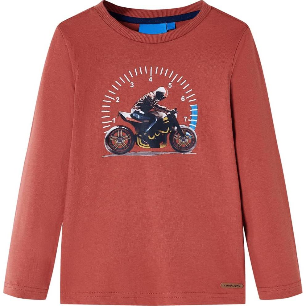 VidaXL, Jungen, Shirt, Hugh, Rot, (104)