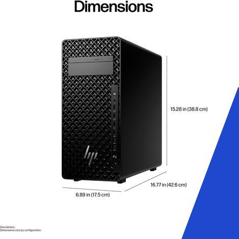 Produktbild HP Z2 Tower G1i Intel Core Ultra 7 265K 32GB 1TB/SSD NVIDIA RTX A1000 8GB W11P SmartBuy 3J Gar (DE) (1000 GB, 32 GB, Intel Core Ultra 7 265K, RTX A1000)