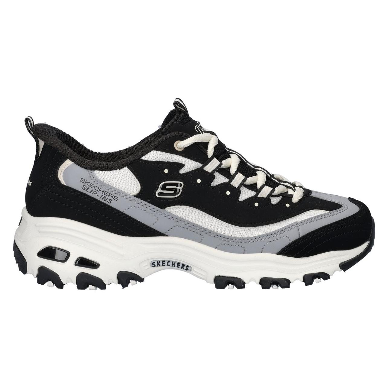 Skechers, Vrouwen, Sneakers, DLites Smooth Nostalgia, Zwart, (40)
