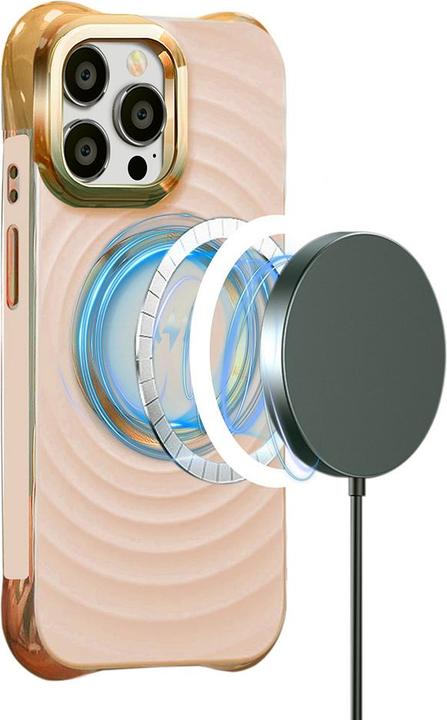 Actual product image OEM Circle Glam Mag case for iPhone 13 Pro 6,1" pink (Apple iPhone 13 Pro)