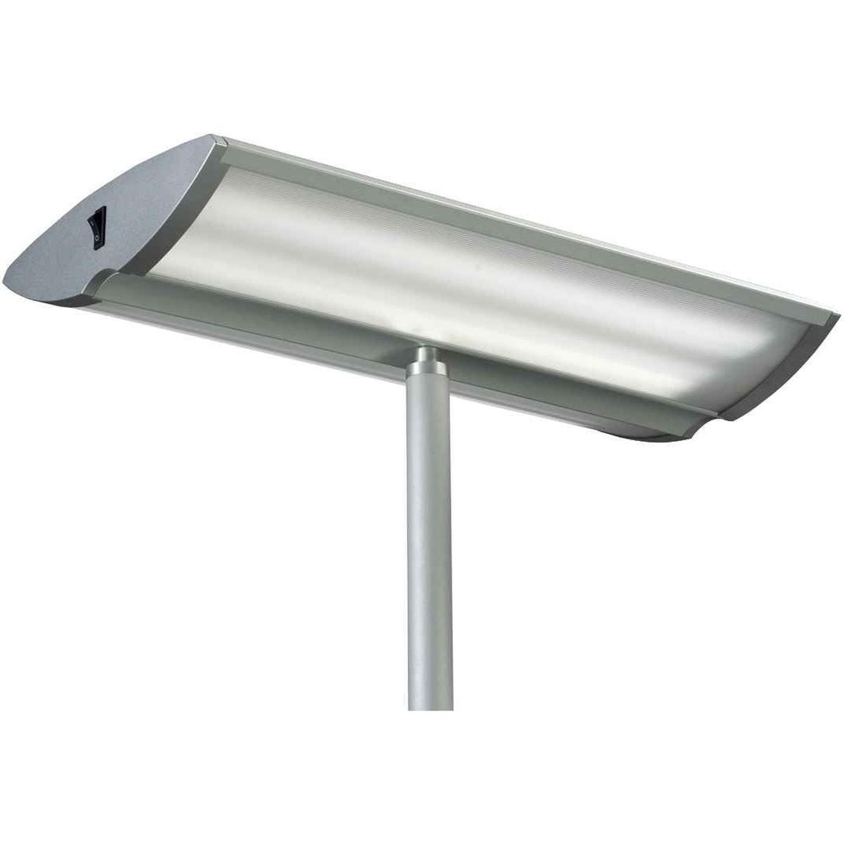 Thumbnail - Alco, Stehlampe, Stehleuchte silber mit mittigem Standrohr (T5)