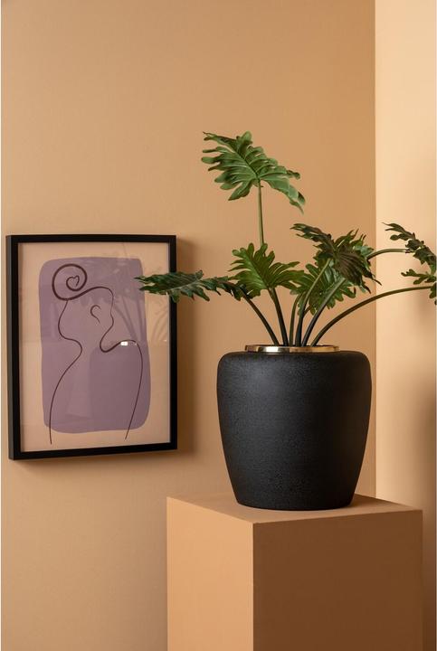 Actual product image present time textured metal vase dex