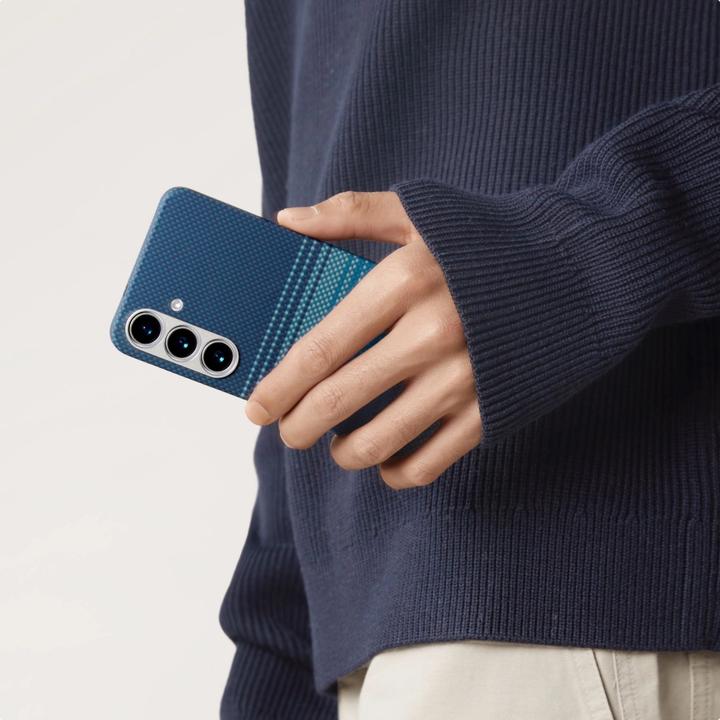 Productafbeelding Pitaka Geweven hoesje - Maanopkomst - Samsung Galaxy S25 Ultra (Samsung Galaxy S25 Ultra)