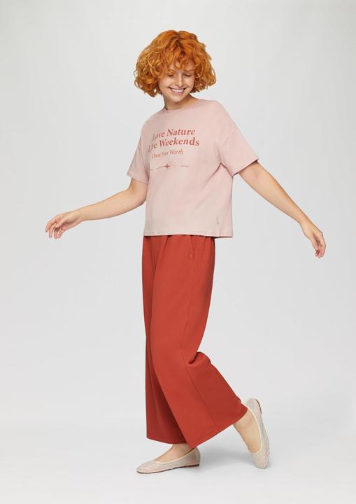 Immagine prodotto S.Oliver T-Shirt Verkürztes Baumwollshirt mit Frontprint (L)