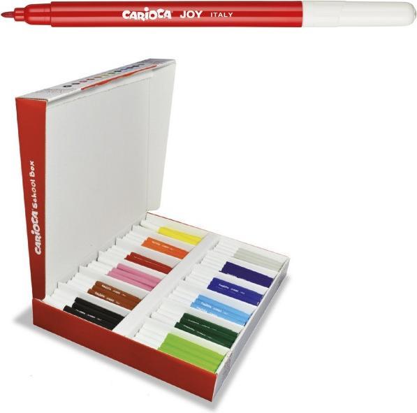 Immagine prodotto Carioca Penne in fibra Schoolbox Joy 288 pezzi (Multicolore, 288 x)