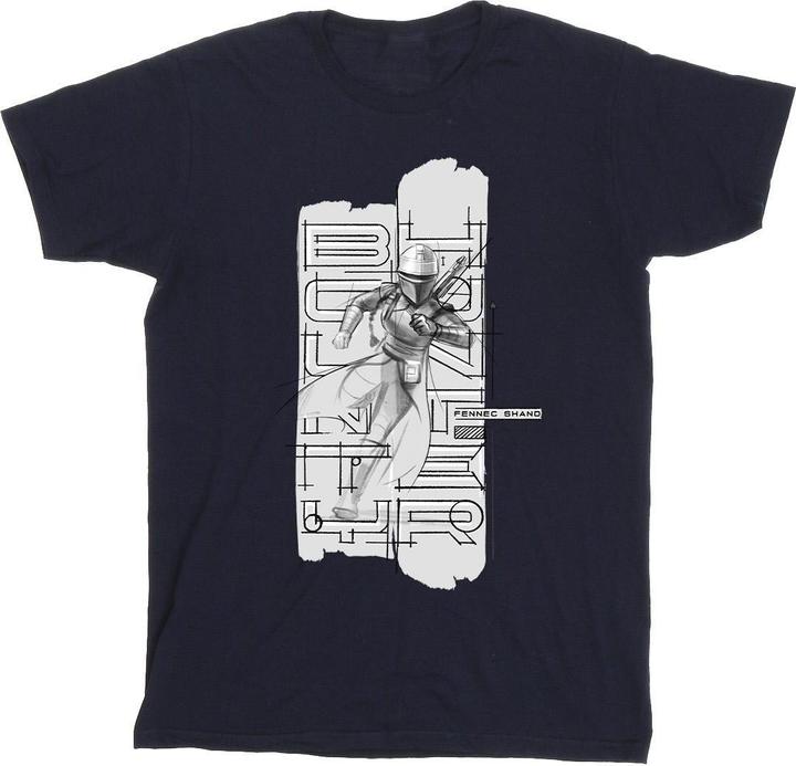 Produktbild Star Wars The Book Of Boba Fett Fennec Illustration TShirt (S)