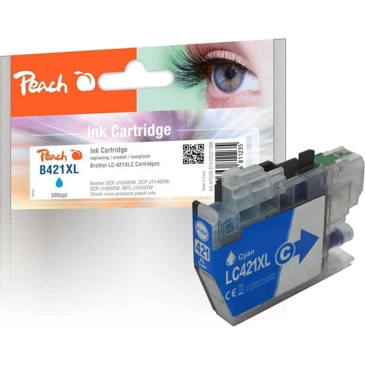 Brother, Druckerpatrone, LC-421XLC DCP-J1050DW/J1140DW/MFC-J1010W (C)